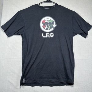 LRG Shake Appeal T Shirt Men’s Size L Black Short Sleeve